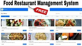 Make an E-Commerce Website Food Restaurants Google Sheet & Web App Script Use Dashboard Database app