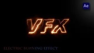 How to create  Electric Burning Text in After Effect | Text VFX | After Effects Tutorial |