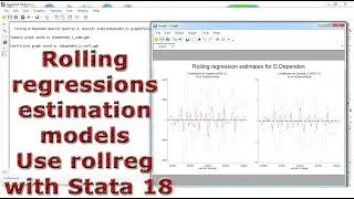 Rolling regressions estimation models (model) Use rollreg with Stata 18