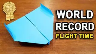 How To Make The WORLD RECORD PAPER AIRPLANE