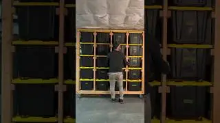 DIY Mobile Garage Storage PLANS! #storagesolutions #diyprojects #shorts