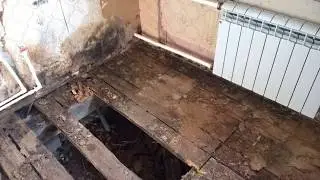 Полы по грунту, утепленная стяжка.
