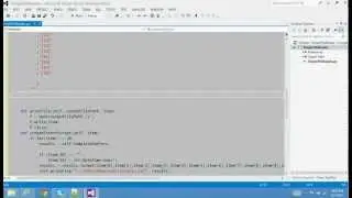 Python code on Visual studio 2012 PART I