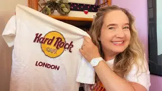 80s Thrift Haul - Vintage Hard Rock Cafe T-shirt and More!