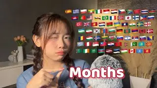 ASMR Name of Months in 70 Different Languages (2 hours for sleep)