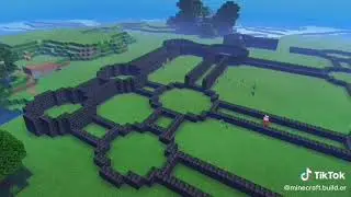 Epic minecraft castle made out of netherite