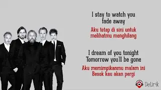 The Second You Sleep - Saybia (Lirik Lagu Terjemahan)