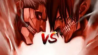 Attack Titan Eren vs Armored Titan Reiner