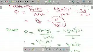 Units and Dimensions analysis