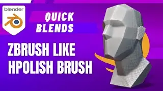 How to re-create the Zbrush hPolish brush in Blender 3D