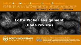 C#/Xamarin Cohort 04I1 - Lotto Picker code review