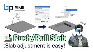 Revit Addin - Push/Pull Slab [BIMIL Free] #revit #automation #bim #bimil