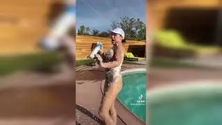 pool party and foam party Abigail Mac and group