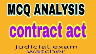 MCQ ANALYSIS CONTRACT ACT SEC 3