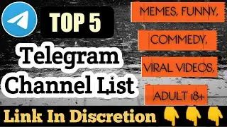 telegram channel link || top 5 meme channel || telegram channel list🔥🔥