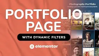 Create a Photo Portfolio Page with Dynamic Filters in Elementor Pro | Step-by-Step Tutorial