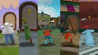 The Invi-Simpsons (Invisible Simpsons) dancing