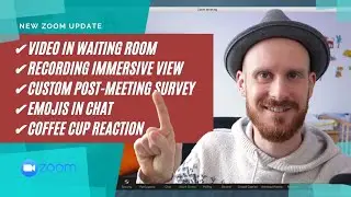 New Zoom Update 5.7.3 (coffee cup, chat emojis, custom survey...)