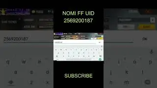 NOMI FF UID free fire uid 