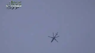 التصدي للطيران المروحي في مدينة مورك احرار الشام 22 2 2014 ج2