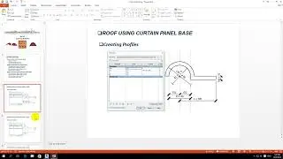 Revit : Curtain Panel Base Roof (Part 2) : Creating Profiles