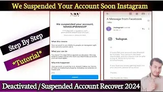 We Suspended Your Account Soon Instagram | We're Reviewing Your Info 180 Days Left to Appeal 2024