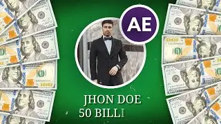 Create Billionaire Title Animation Scene in After Effects | Tutorial