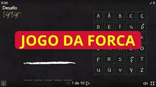 DESAFIO JOGO DA FORCA FRUTAS LETRA A!
