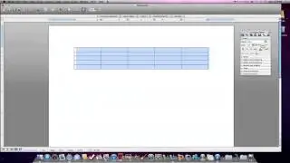 How to create a table in Microsoft Word 2010 for Mac