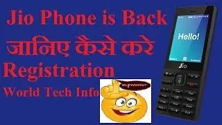Jio Phone Re-registration | Jio phone ko kaise registration kare | by world tech info
