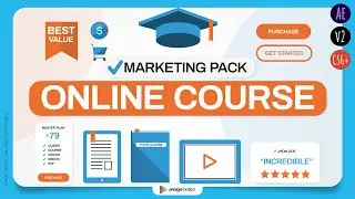 Promote Your Online Course / Webinar / eBook [After Effects Video Template]