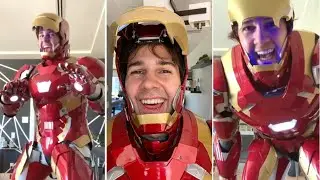 David Dobrik Being The Actual Iron Man!