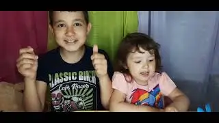 Челлендж с фруктами и овощами, дети угадывают что скушали
