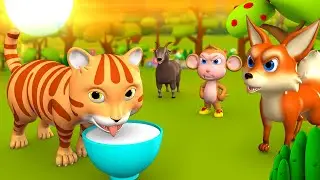 Greedy Cat Hindi Story | लालची बिल्ली की हिन्दी कहानी | 3D Animated Kids Moral Stories Fairy Tales