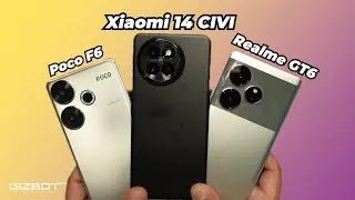 Xiaomi 14 CIVI vs Realme GT6 vs Poco F6 🔋 Watch Before Buying! ⚡️ Battery & Performance Test