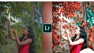 Lightroom aqua and orange effect photo editing tutorial _ Lightroom background colour change --