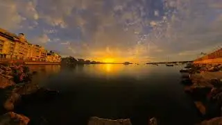 Sunrise Bay of Águilas, 11/06/2023. Timelapse.