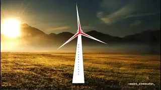 Python to Simulate a Windmill ( 2D Animated )