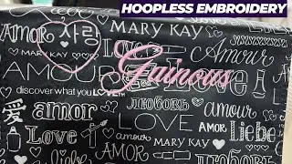 How to embroider hoopless