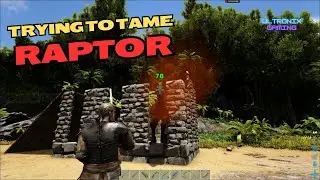Fight the Alpha Raptor | We Can't Tame Him | ARK Survival Evolved Gameplay | Ultronix Gaming