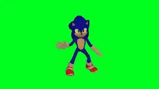 Sonic dancing green screen