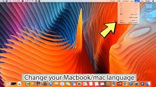 How to change macbook language from arabic to english