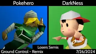 [SSB64] Ground Control (Remix Singles) - Pokehero (Sheik) vs. DarkNess (J Ness) Losers Semis