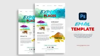 Best Email Marketing Newsletter Templates Design | Adobe Photoshop Tutorial