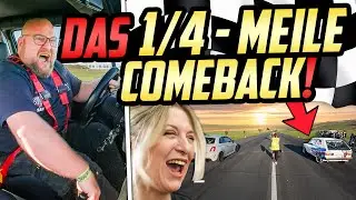 NADINE & Marco auf ZEITENJAGD! - 1/4 Meile RENNEN Brilon - Wir lassen den 16V SCHREIEN!