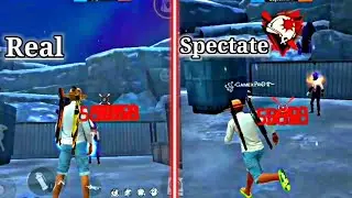 REAL GAMEPLAY VS SPECTATE GAMEPLAY 🇮🇳|| SPECTATE ONETAP VS REAL GAMEPLAY ONETAP ❤ || INVISIBLE MANKU