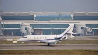 Private jet landing in low visibility 🛩