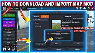 🤩How💯 to Downloading And Import map mod for bus simulator indonesia