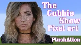 Minecraft Pixel Art SpeedBuild | The Gabbie Show