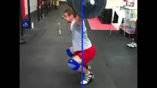 Snatch PR attempt @ 215 lbs. Missed